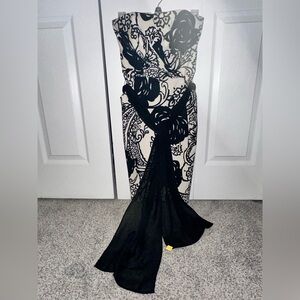 White House Black Market, Black and Ivory cocktail dress